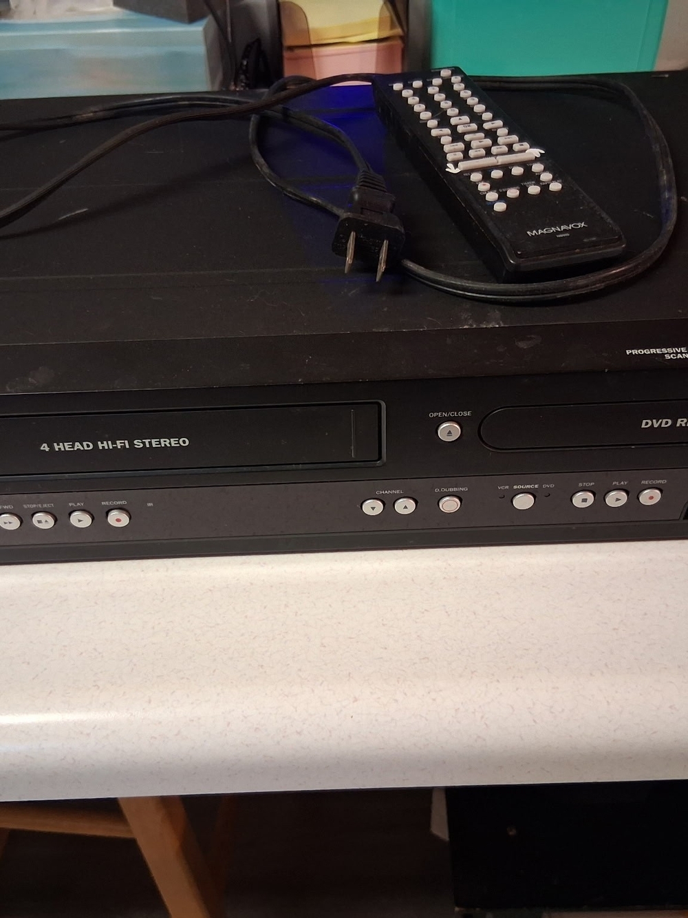 Magnavox VCR DVD Combo Player with Remote
